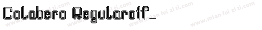 Colabero Regularotf字体转换